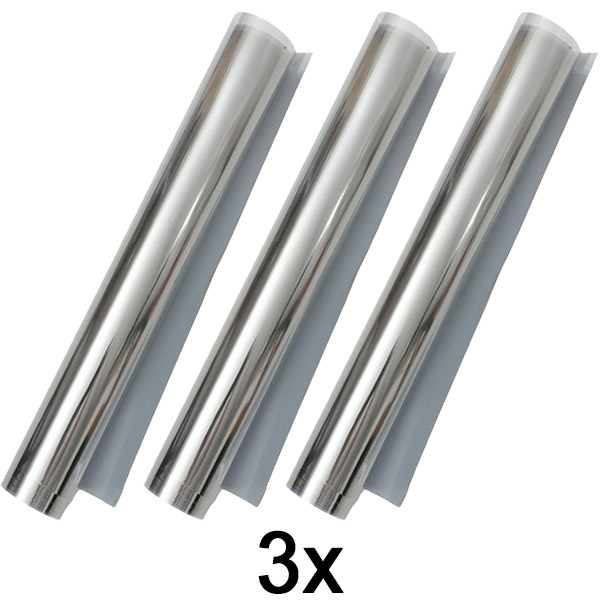 3x Película auto-adesiva transparente (45 x 200 cm) | FOILBLISS